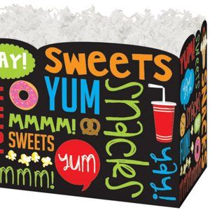 Snack Attack Basket Box, Large 10.25x6x7.5", 6 Pack
